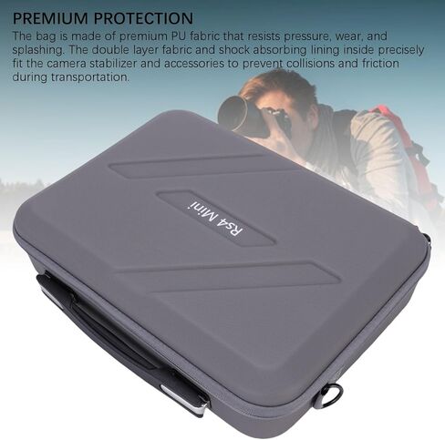 Yunir RS 4 Mini Carry Case ، Horeplicing Pore Pu Leather Storage Case Bag Counter Counter Counter for RS4 Mini Gimbal Bightweight Satistories and Accessories in Kuwait
