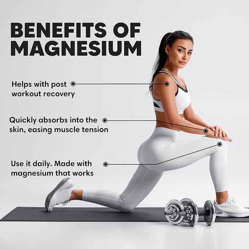 Pure Organic Magnesium Oil Spray | Fast Absorbent | Promotes Calm Sleep & Relaxation | Made in USA 4 fl oz - Zen Routine in Kuwait