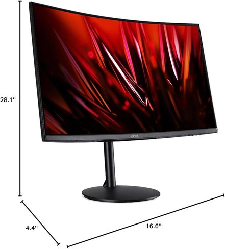 acer Nitro EI322QK 31.5-inch 4K UHD VA Gaming Monitor 68Hz 3840x2160 1ms Response Time HDMI DisplayPort (Renewed) in Kuwait