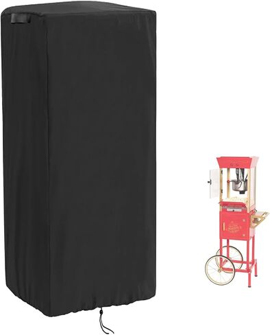 Popcorn Cart Cover,Colewin Weatherproof 420D Popcorn Machine Cart Cover Compatible with Nostalgia - 16"L X 18"W X 31"H in Kuwait