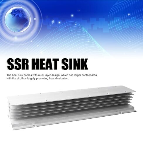 Srliya Solid State Relay Heat Sink Single Phase SSR Heatsink Aluminum Accessory for Cooling in Kuwait