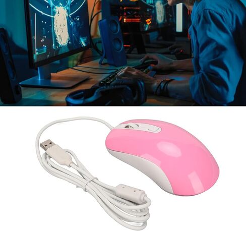 DM010 Wired Gaming Mouse for PC, RGB Backlit 3500DPI Optical Gaming Mouse, USB Computer Mouse for Gamer, Ergonomic Mouse, Gaming Accessories () in Saudi Arabia