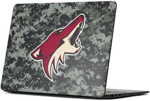 Skinit Decal Laptop Skin Compatible with Surface Laptop 7 15in - Officially Licensed NHL Arizona Coyotes Black Text Design in Saudi Arabia