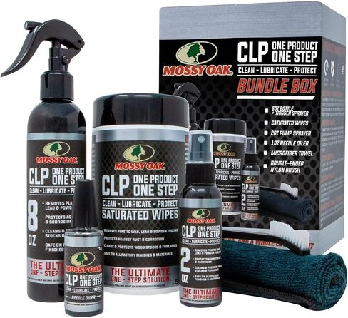 Mossy Oak Gun Oil Combo Kit | Cleaner, Lubricant, & Protectant [CLP] | One-Step Gun Cleaner and Gun Oil Lubricant | 2oz. Fine Mist Pump Sprayer & 1 oz. Needle Oiler of CLP Gun Cleaner and Lubricant in Saudi Arabia