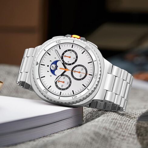 Metal Bands Compatible with Galaxy Watch 8 Band/Galaxy Watch 8 Classic Band,No Gap Business 316L Stainless Steel Strap for Samsung Galaxy Watch 8/8 Classic (2025) 46mm 44mm 40mm Women Men in Kuwait