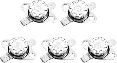 Rebower KSD301 ترموستات 40C NC مفتاح التحكم الحراري في درجة الحرارة، [لثلاجات فرن الميكروويف] - مغلق عادة / قطعتين in Kuwait