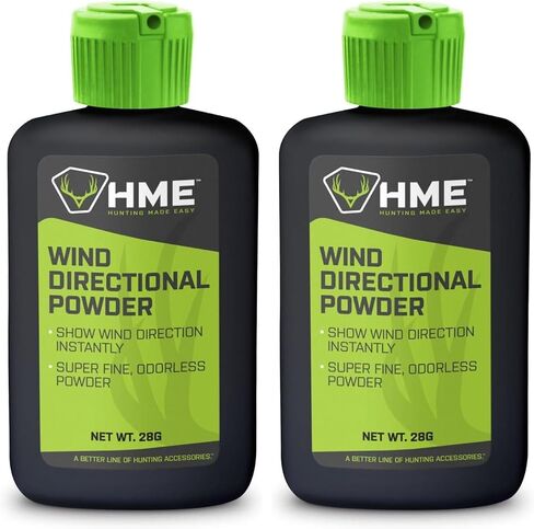 مؤشر الرياح HME المحمول بحجم الجيب خفيف الوزن ومريح وسهل الاستخدام ومسحوق كشف اتجاه الرياح - سعة 28 جرامًا in Saudi Arabia