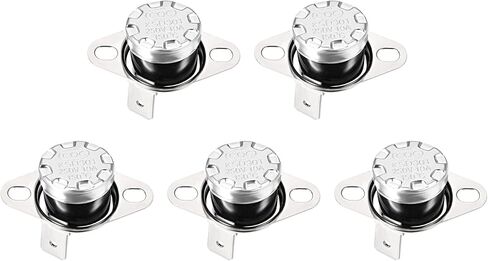 Rebower KSD301 Thermostat 125C NC Temperature Thermal Control Switch, [for Microwave Oven Refrigerators] - Normally Closed/90C Angle/5pcs in Kuwait