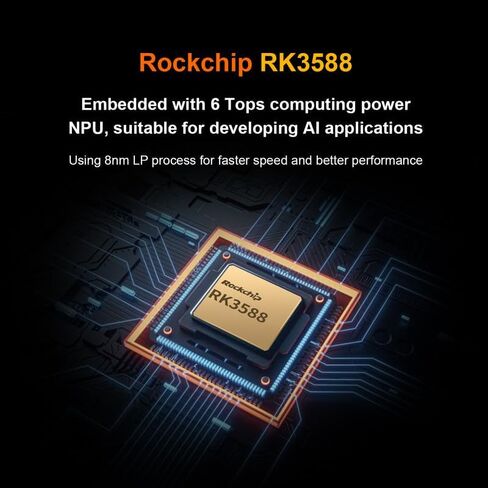 5 Plus 4GB LPDDR4/4X ROCKCHIP RK3588 8-CORE 64 بت كمبيوتر واحد مع وحدة EMMC 32GB ، لوحة التطوير تشغيل Orange PI/Linux/Ubuntu/Debian/Android OS (4GB+32GB EMMC) in Saudi Arabia