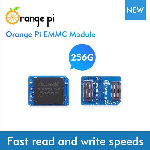 5 Plus 4GB LPDDR4/4X ROCKCHIP RK3588 8-CORE 64 بت كمبيوتر واحد مع وحدة EMMC 32GB ، لوحة التطوير تشغيل Orange PI/Linux/Ubuntu/Debian/Android OS (4GB+32GB EMMC) in Saudi Arabia