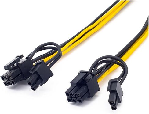 12V EPS CPU 8 PIN إلى 8 (6 2) محول PIN PCIE PCI لكابل تمديد طاقة بطاقة الرسومات 20 سم in Saudi Arabia