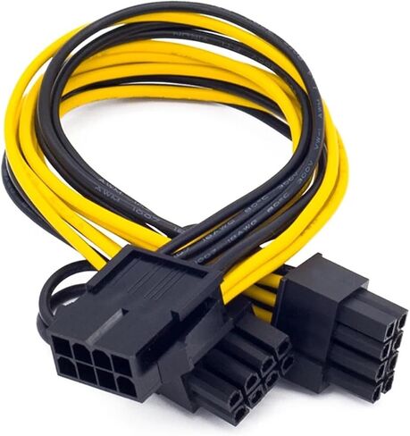 12V EPS CPU 8 PIN إلى 8 (6 2) محول PIN PCIE PCI لكابل تمديد طاقة بطاقة الرسومات 20 سم in Saudi Arabia