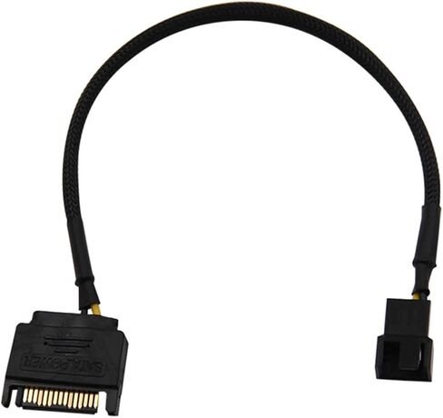1PCS SATA 15Pin إلى 3Pin 4Pin 4Pin Cable Cable Mainboard CPU Adapter Consulors (Turn 1 Port) in Saudi Arabia
