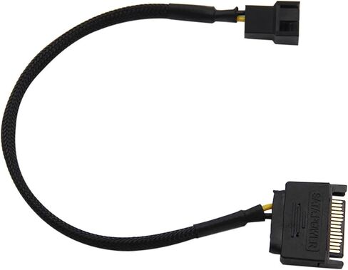 1PCS SATA 15Pin إلى 3Pin 4Pin 4Pin Cable Cable Mainboard CPU Adapter Consulors (Turn 1 Port) in Saudi Arabia