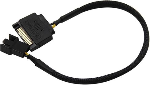 1PCS SATA 15Pin إلى 3Pin 4Pin 4Pin Cable Cable Mainboard CPU Adapter Consulors (Turn 1 Port) in Saudi Arabia