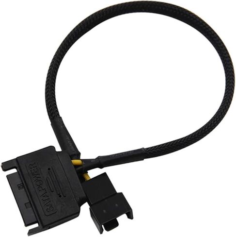 1PCS SATA 15Pin إلى 3Pin 4Pin 4Pin Cable Cable Mainboard CPU Adapter Consulors (Turn 1 Port) in Saudi Arabia