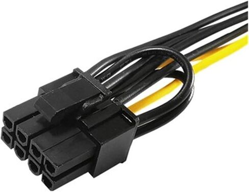 1pc 20cm SATA Cable 15pin to 8 Pin 18AWG Wire for Graphics Video Card 15pin SATA Male to 8pin 6+2 Pin PCI-E Power Supply Cable in Saudi Arabia