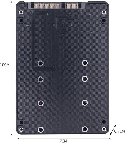 Protocol SSD Adapter 2 Port NGFF M.2 B Key to SATA 3.0 6Gbps M2 to SATA Converter Card Case in Saudi Arabia