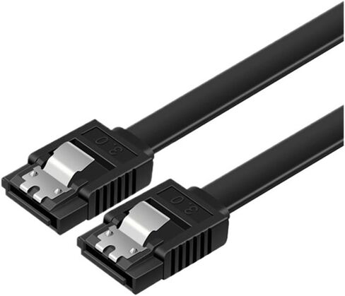 SATA 3.0 Hard Disk Data Cable Sol*/id StateSerial Data Cable 50cm Flexible Sata Hard Disk Fast Transmission Cable(Black Elbow) in Saudi Arabia