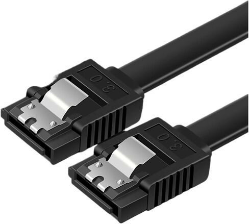 SATA 3.0 Hard Disk Data Cable Sol*/id StateSerial Data Cable 50cm Flexible Sata Hard Disk Fast Transmission Cable(Black Elbow) in Saudi Arabia