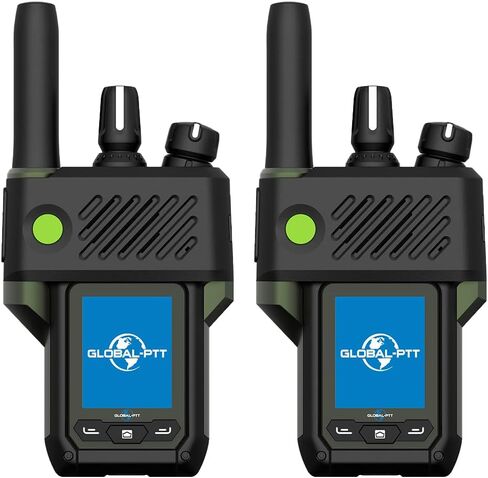Global -PTT G6Plus 4G LTE Radios ثنائية الاتجاه POC - بطارية 8800mAh بطارية على مستوى البلاد مجموعة اتصالات غير محدودة - Talkies Body Body Walkie (أخضر) in Saudi Arabia