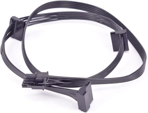 for Series G750M G650M G550M Modular PSU 5 Pin to 3 Ports SATA Straight Right Angle Power Supply Cable(3 SATA StraightAngle) in Kuwait