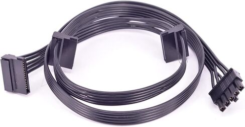 للسلسلة G750M G650M G550M PSU 5 PIN إلى 3 منافذ SATA مستقيم كابل تزويد الطاقة الأيمن (3 SATA مستقيمة) in Saudi Arabia