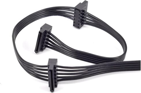 for Series G750M G650M G550M Modular PSU 5 Pin to 3 Ports SATA Straight Right Angle Power Supply Cable(3 SATA StraightAngle) in Kuwait