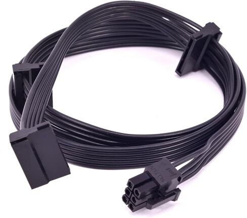 for 850 750 650 550 450 B3 Full Modular Power Supply 24Pin 6+2pin PCIe GPU 8Pin CPU 4+4pin SATA IDE PSU Cable(8pin to2 8pin Flat) in Saudi Arabia