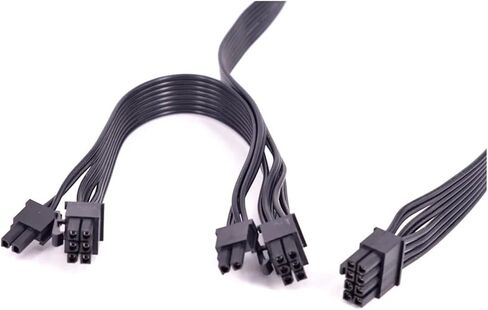 for 850 750 650 550 450 B3 Full Modular Power Supply 24Pin 6+2pin PCIe GPU 8Pin CPU 4+4pin SATA IDE PSU Cable(8pin to2 8pin Flat) in Saudi Arabia