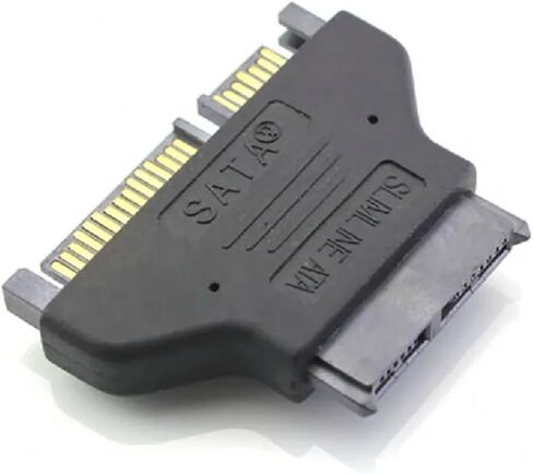SATA 7+15 22pin Male to M1ni Slim SATA 7+6 Pin 13 Pin Female Converter Adapter in Saudi Arabia