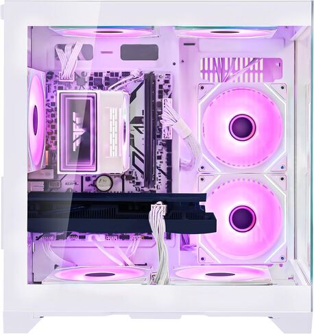 RGB Lighting Gaming Desktop AMD Ryzen 5 5600x 6-Core 3.7 GHz ، Geforce RTX 5060 8GB ، 32GB DDR4 3200MHz RAM ، 1TB PCIE+1TB SATA SSD ، RGB FAN ، WIFI & Bluetooth 11 Probuilt Gaming PC PC in Kuwait