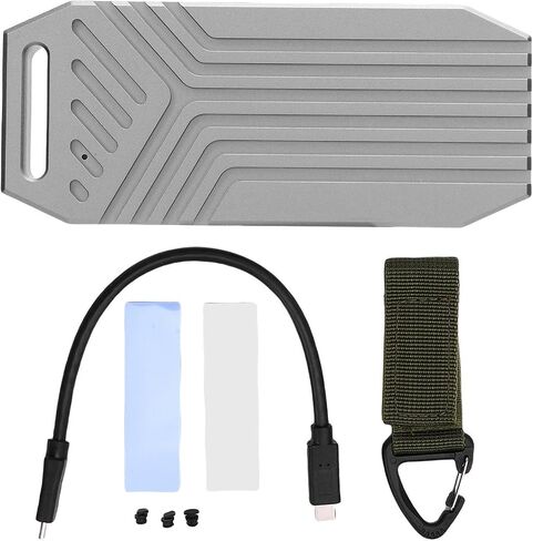 BEWINNER 40GBPS M.2 NVME SSD العلبة مع وسادات حرارية مزدوجة ، قذيفة سبيكة الألومنيوم ، USB4.0 النوع C ، الإعداد 5 ثانية ، معجون كابل معتمد in Kuwait