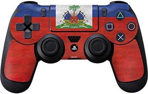 Skinit Skinit ألعاب البشرة متوافقة مع وحدة التحكم PS4 - علم جامايكي تصميم الخشب الداكن in Saudi Arabia