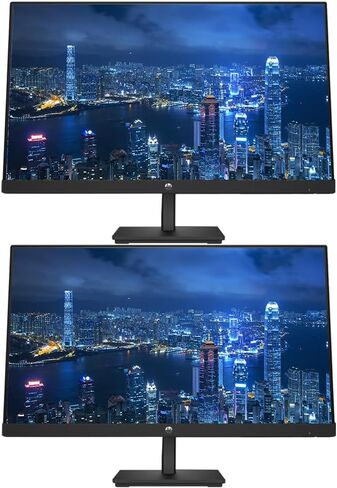 HP V27i G5 27 inch 1920 x 1080 LED Backlit Full HD LCD Monitor, 2-Pack Bundle with HDMI, VGA, and Display Port in Kuwait