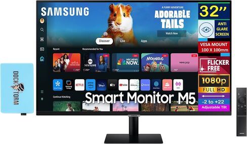 Samsung 32 "Smart FHD VA Monitor مع HDR10 ، وقت استجابة 4 مللي ثانية ، مضاد للوهج ، وميض خالي in Kuwait