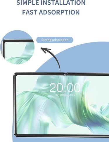 [2 عبوة] واقي الشاشة لـ ODEA A12 Tablet 12 Inch ، و Movie Glass Film ، واقي الشاشة لـ ODEA A12 Tablet مضاد للخلع وحساسي و 9 ساعات in Kuwait