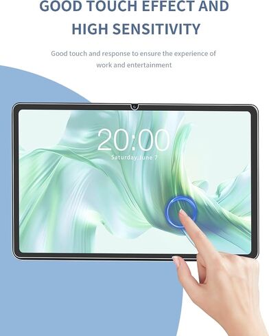 [2 عبوة] واقي الشاشة لـ ODEA A12 Tablet 12 Inch ، و Movie Glass Film ، واقي الشاشة لـ ODEA A12 Tablet مضاد للخلع وحساسي و 9 ساعات in Kuwait