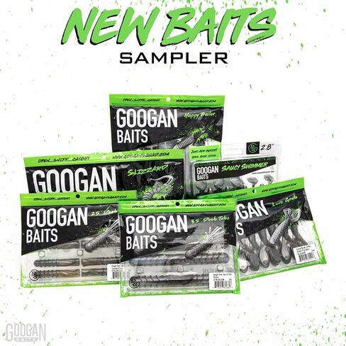 حزمة عينات Googan Baits - طعوم صيد متنوعة وطعوم ناعمة لصيد الأسماك - تتضمن حشرة بانديتو ودودة بلازين - معدات وإكسسوارات الصيد الأساسية لصندوق الأدوات الخاص بك in Kuwait