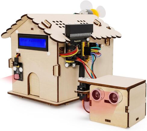 Keyestudio Smart House Kit for Micro: Bit V2 (غير مدرج) ، مجموعة STEM Microbit Home Automation DIY للمبتدئين in Saudi Arabia