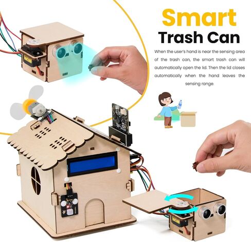 Keyestudio Smart House Kit for Micro: Bit V2 (غير مدرج) ، مجموعة STEM Microbit Home Automation DIY للمبتدئين in Saudi Arabia