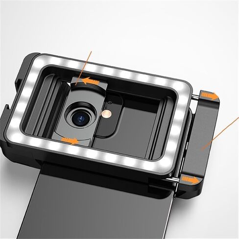 Multi-Functional 3-in-1 Mobile Phone Clip Lens Clip Fill Light Fill Light Macro Stretching Clip in Saudi Arabia