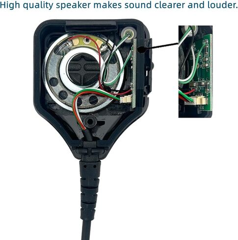 HKLN4606 HKLN4606A HMN9030 Shoulder Speaker Mic Remote Speaker Microphone 2 pin Compatible for CP200 CP200D CP200XLS CP185 RDU4100 RDU4160D GP300 PR400 BPR40 GP88 Two Way Radio in Saudi Arabia