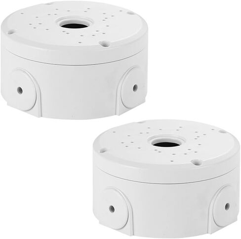 Plastic Universal Junction Box for Bullet & Dome IP Security Camera Mount Bracket (White-4 Pack) in Saudi Arabia