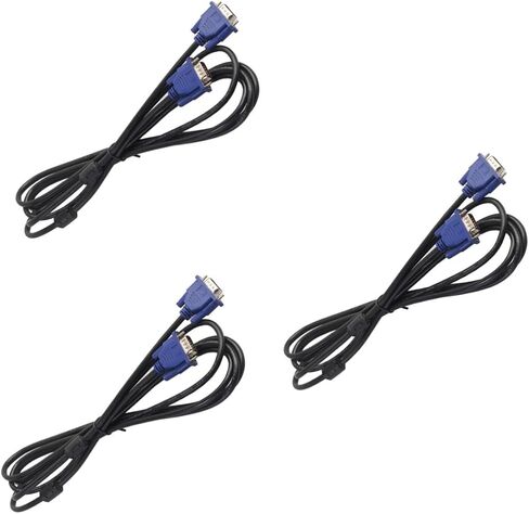 Artibetter Computer VGA Cable TV العرض عرض التوافق الموصلات المغطاة بالفريت الأسود in Saudi Arabia