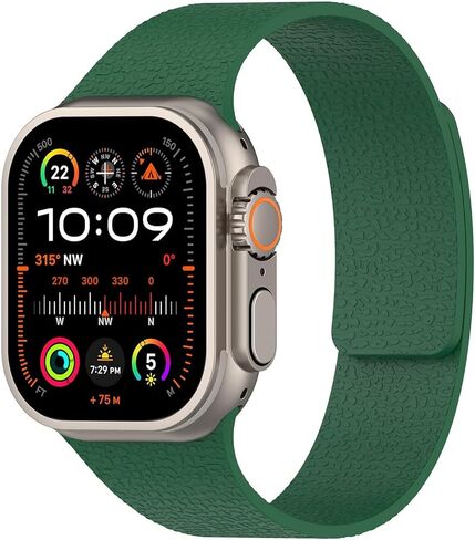 شريط الساعات المغناطيسي متوافق مع Apple Watch 49mm 46mm 45mm 44mm 42mm 41mm 41mm 40mm 38mm للرجال ، حزام مغنطيس رياضية لـ IWatch Series Ultra 11 10 9 8 7 SE 6 5 4 3 2 1 in Kuwait