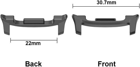 Connectors Compatible for Samsung Galaxy Watch 8 40mm 44mm / Galaxy Watch 8 Classic 46mm Adapter 22mm Smartwatch Band, Stainless Steel Band Replacement Connection Adapter in Kuwait
