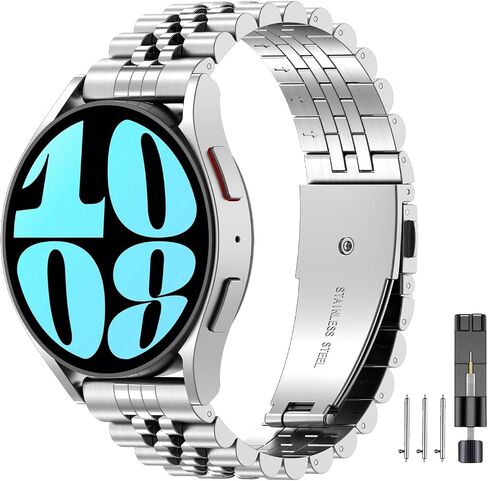 Ezmvzku 20mm Metal Band for Samsung Galaxy Watch 7/6/5/4/Fe 40mm 44mm ، in Kuwait