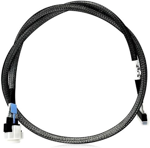 M1ni Cool Edge IO MCIO X8 to SFF-8654 8I 74Pin 24G PCIe 5.0 NVMe Adapter Cord 0.8M Length 32AWG 85-ohm in Saudi Arabia
