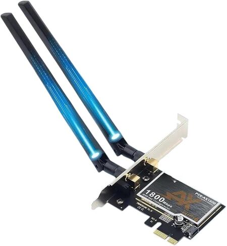 VVi- fii 6 PCIE APPONIER 1800MBPS AX1800 COLRRINGERTOP PCIE PCIE ADAPTIER BT5.2 802.11X in Kuwait